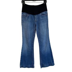 COH Citizens of Humanity Womens Belly Panel Flare Leg Med Wash Blue 32 X 30